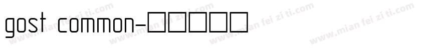 gost common字体转换